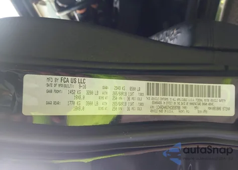 2017 Dodge Durango Sxt Rwd из США, поврежденный, VIN 1C4RDHAG7HC659788